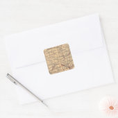 Kansas Vierkante Sticker (Envelop)