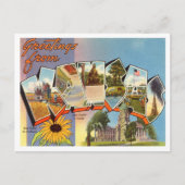 Kansas Vintage Travel Briefkaart (Voorkant)