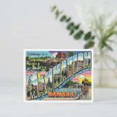 Kansas Vintage Travel uit Manhattan Briefkaart (Staand voorkant)