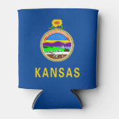 Kansas vlag blikjeskoeler (Voorkant)
