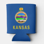 Kansas vlag blikjeskoeler (Achterkant)