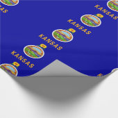 Kansas vlag cadeaupapier (Hoek)