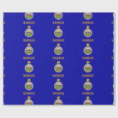 Kansas vlag cadeaupapier (Vlak)
