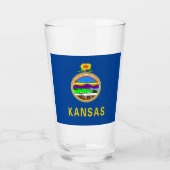 Kansas vlag glas (Voorkant)