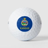Kansas vlag golfballen (Voorkant)