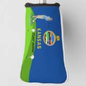 Kansas vlag golfheadcover (Draai 90)