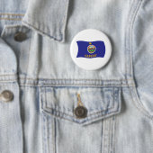 Kansas Vlag Knop Ronde Button 5,7 Cm (In situ)