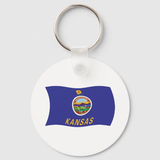 Kansas Vlag Sleutelhanger (Voorkant)