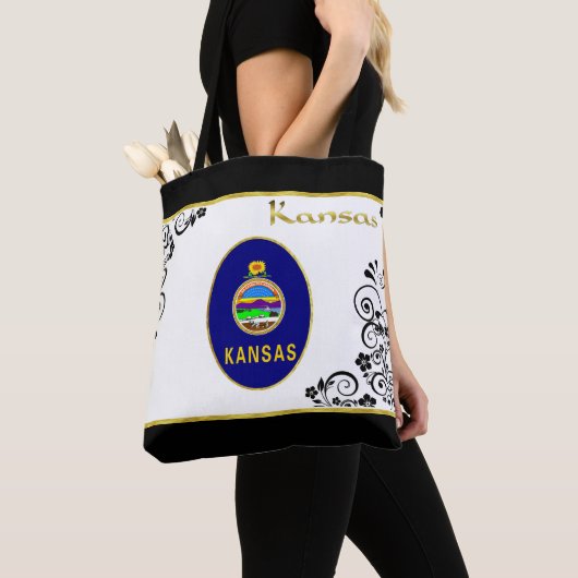 Kansas vlag tote bag (Dichtbij)