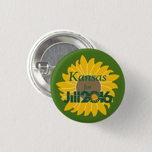 Kansas voor Jill Stein Button (Voorkant /achterkant)