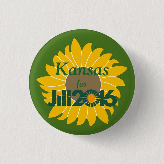 Kansas voor Jill Stein Button (Voorkant)