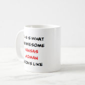 Kansas vrouw geweldig koffiemok (Voorkant links)