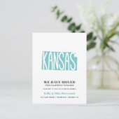 KANSAS We hebben het nieuwe adres naar nieuwe star Briefkaart (Staand voorkant)