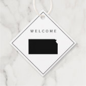 Kansas Welcome Bag Gift Label voor Wedding Weekend (Voorkant)
