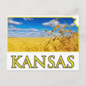 Kansas Wheat Field Briefkaart (Voorkant)