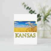 Kansas Wheat Field Briefkaart (Staand voorkant)