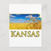 Kansas Wheat Field Briefkaart (Voorkant)
