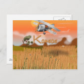  Kansas Wheat field Travel poster Briefkaart (Voorkant / Achterkant)