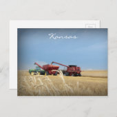 Kansas Wheat Harvest Briefkaart (Voorkant / Achterkant)