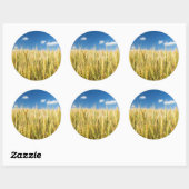 Kansas Wheat Ronde Sticker (Vel)