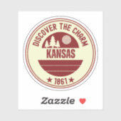 Kansas Wheat State - Zonnebloem Cadeau Sticker (Vel)