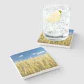 Kansas Wheat Stenen Onderzetter (Zijkant)