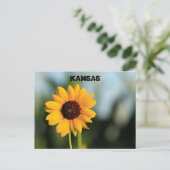 Kansas Wild Sunflower Post Kaart (Staand voorkant)