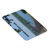 Kansas Wilson Lake Dam Square Magnet Magneet (Rechterzijde)