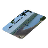 Kansas Wilson Lake Dam Square Magnet Magneet (Linkerzijde)