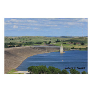 Kansas Wilson Lake Fotouitbreiding Foto Afdruk