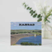Kansas Wilson Lake South of Lucas Ks Post Card Briefkaart (Staand voorkant)
