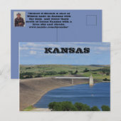 Kansas Wilson Lake South of Lucas Ks Post Card Briefkaart (Voorkant / Achterkant)
