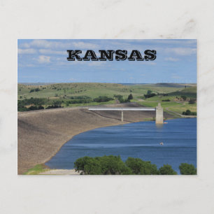 Kansas Wilson Lake South of Lucas Ks Post Card Briefkaart