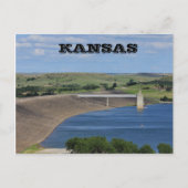 Kansas Wilson Lake South of Lucas Ks Post Card Briefkaart (Voorkant)