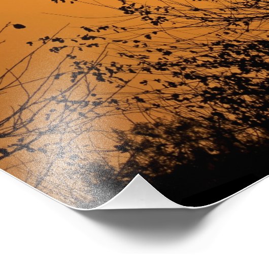 Kansas Windmill Silhouette Sunset Foto Afdruk (Hoek)