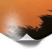 Kansas Windmill Silhouette Sunset met lucht. Foto Afdruk (Hoek)