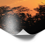 Kansas Windmill Silhouette Sunset Photo Print Foto Afdruk (Hoek)