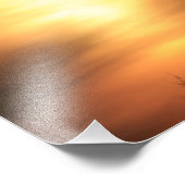 Kansas Windmill Silhouette Sunset Photo Print Foto Afdruk (Hoek)