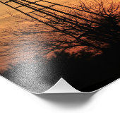 Kansas Windmill Silhouette Sunset Photo Print Foto Afdruk (Hoek)