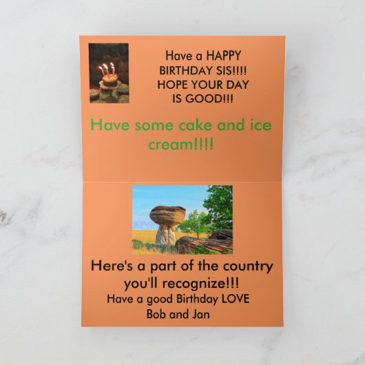 Kansas Windmill Sunset Birthday KAART (Binnen)