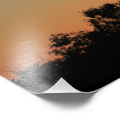 Kansas Windmill Sunset, Clouds Photo Enlargement Foto Afdruk (Hoek)