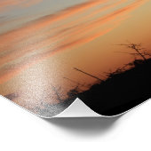 Kansas Windmill Sunset Foto Afdruk (Hoek)