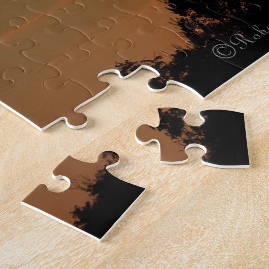 Kansas Windmill Sunset PUZZLE Legpuzzel (Zijkant)