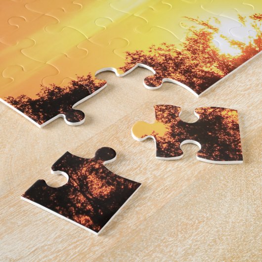 Kansas Windmill Sunset PUZZLE Legpuzzel (Zijkant)