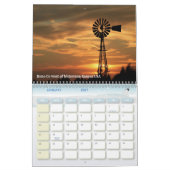 Kansas Windmill Zonsondergangen Agenda Kalender (Jan 2027)