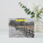 Kansas Winter Wonder Land Post Kaart. Briefkaart (Staand voorkant)