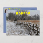 Kansas Winter Wonder Land Post Kaart. Briefkaart (Voorkant / Achterkant)