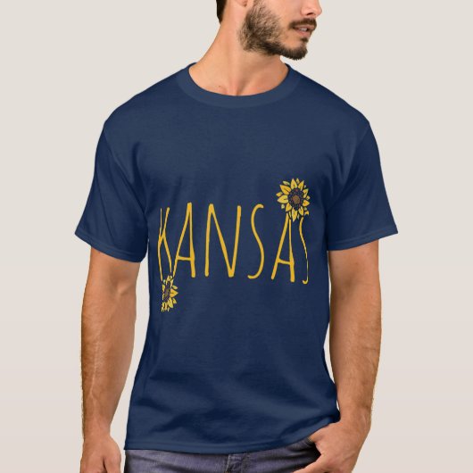 Kansas Zonnebloemen 1 T-shirt (Voorkant)