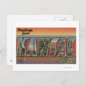 KansasLarge Letter ScenesKansas Briefkaart (Voorkant / Achterkant)