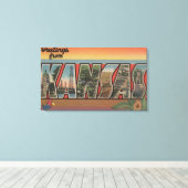 KansasLarge Letter ScenesKansas Canvas Afdruk (Insitu (Houten vloer))